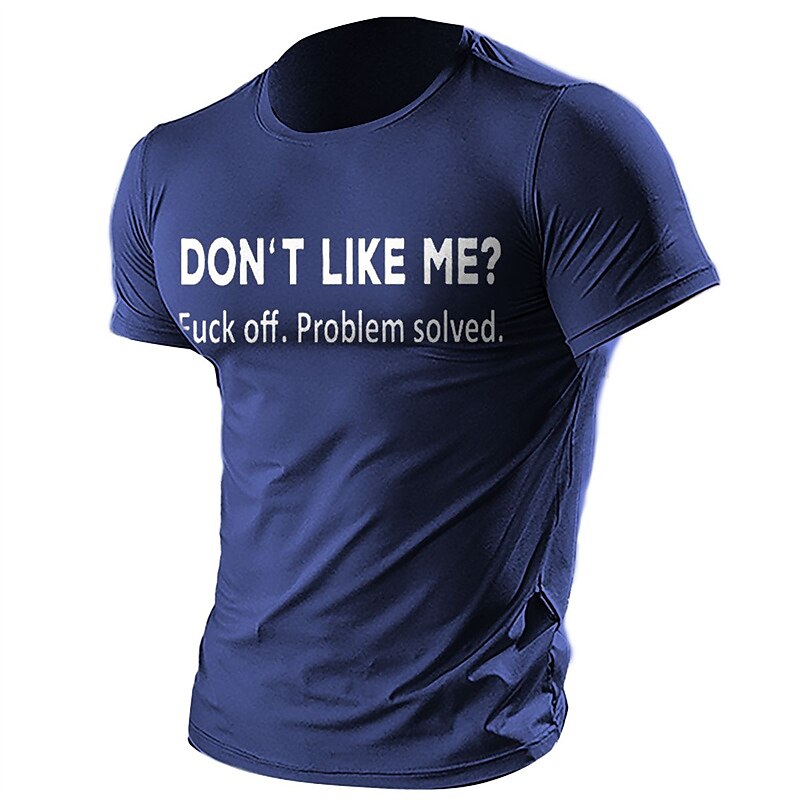 Men's T shirt Tee Graphic Tee Cool Shirt Graphic Prints Funny Letter Print Crew Neck Hot Stamping Street Vacation Short Sleeves Clothing Apparel 100% Cotton Designer Basic Modern Contemporary