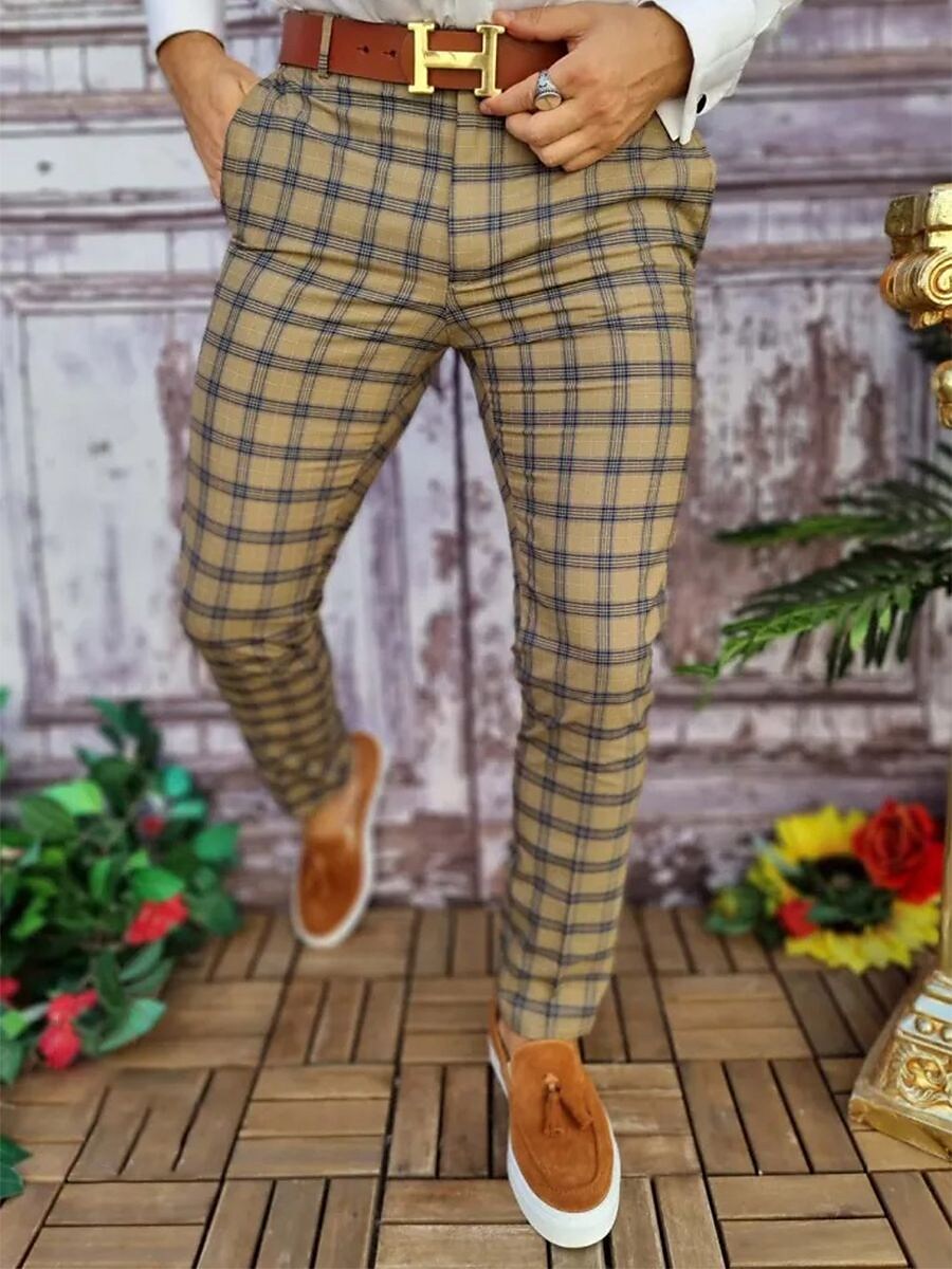 Men's Fashion Casual Pants Pencil Chino Pants