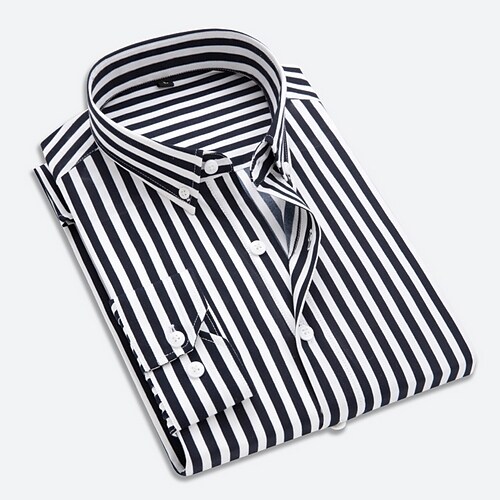 Men's shirt striped long sleeves