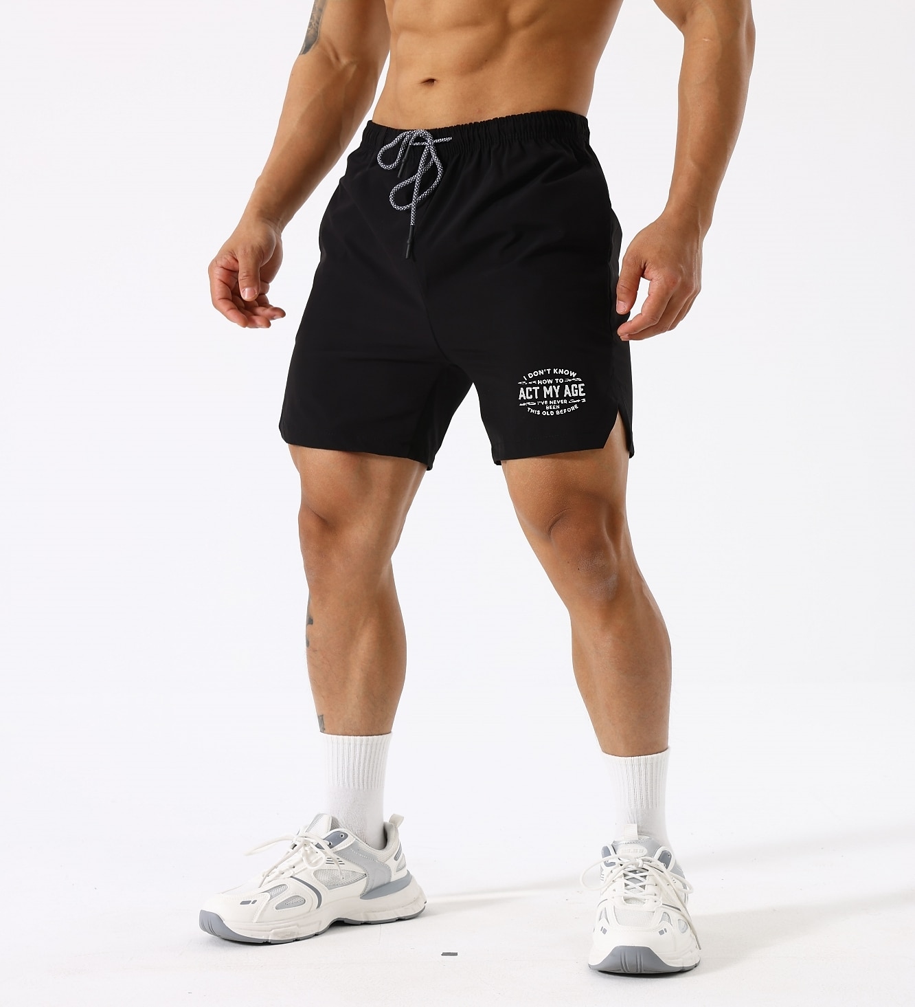Men's Running  Gym Drawstring Side Pockets  Athletic Breathable Soft Quick Dry Shorts
