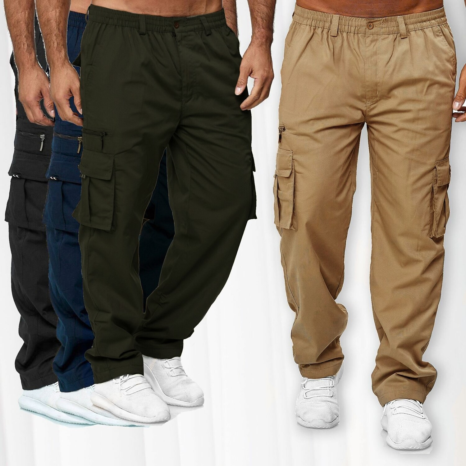 Men's Straight Cargo Pants