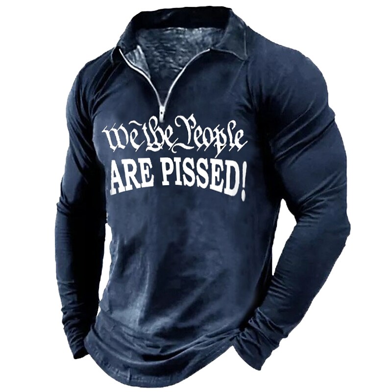 Men's Halloween Skull Vintage Henley Long Sleeve T-Shirt