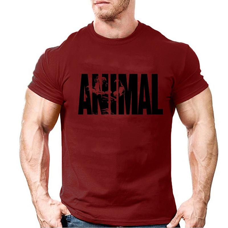 Animal Crew Neck Men's Cotton T-Shirt 