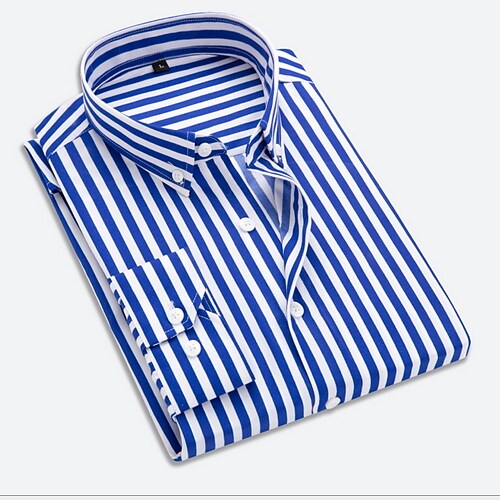 Men's shirt striped long sleeves