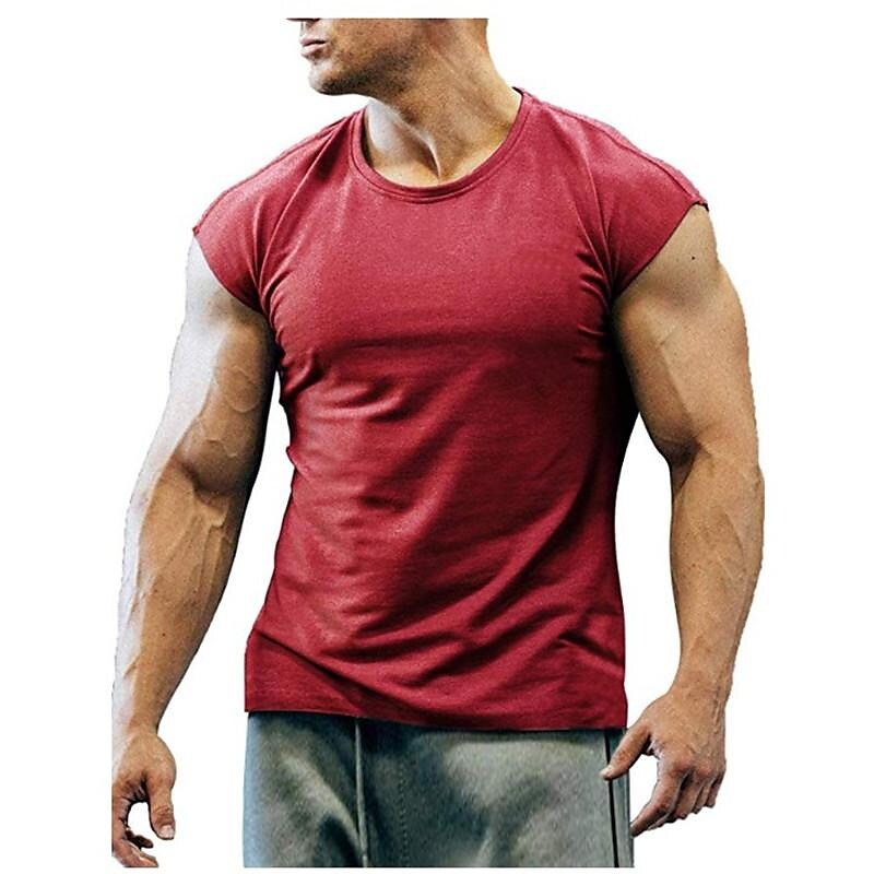 Men's sleeveless t bottoming shirt