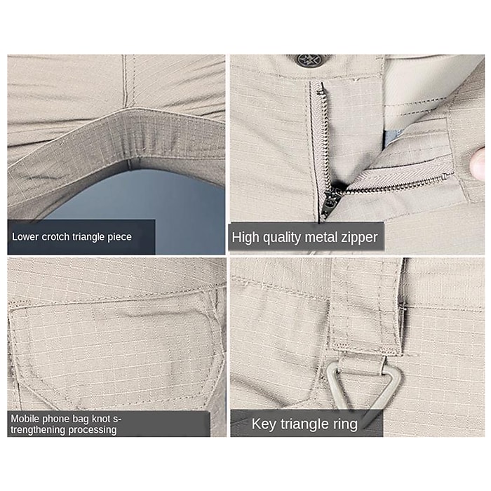 Men's Cargo Pants Work Pants Tactical Pants Military Summer Outdoor Ripstop Windproof Breathable Quick Dry Bottoms 9 Pockets Black Green Cotton Hunting Fishing Climbing S M L XL XXL / Multi Pockets