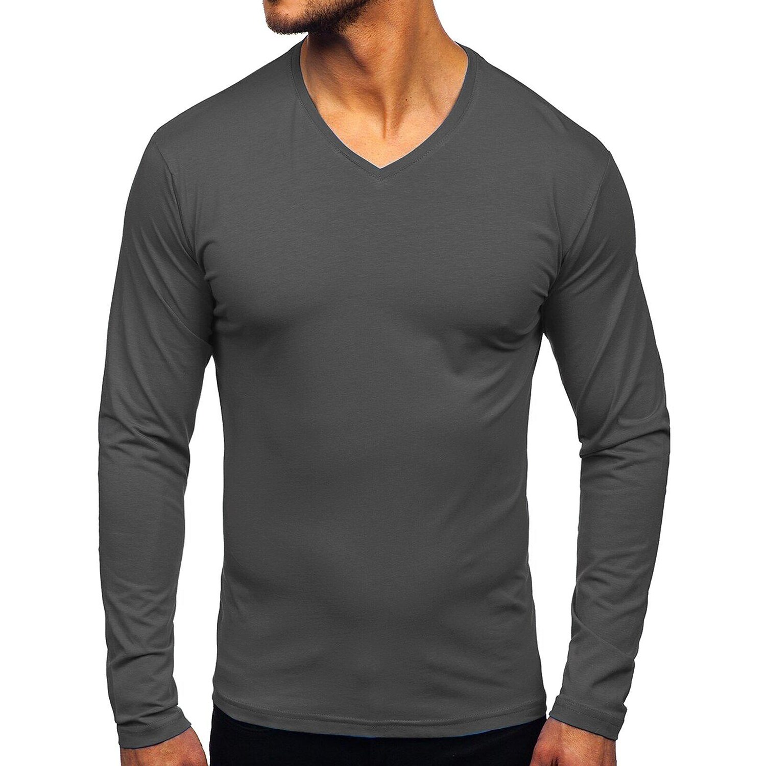 Men long-sleeved bottoming t-shirt