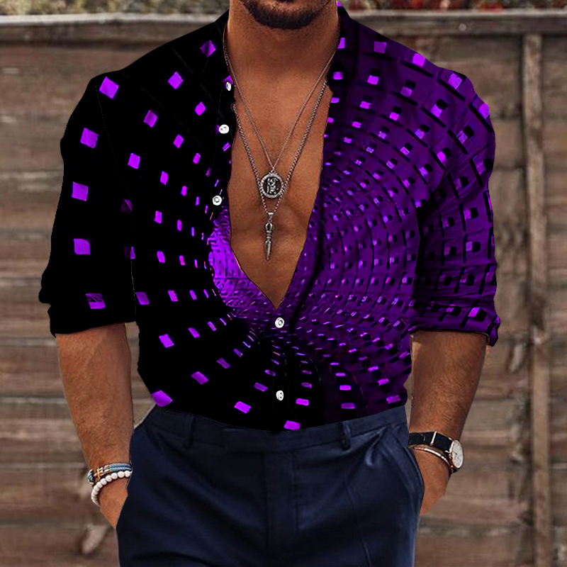 Men's shirts 3D printed tops