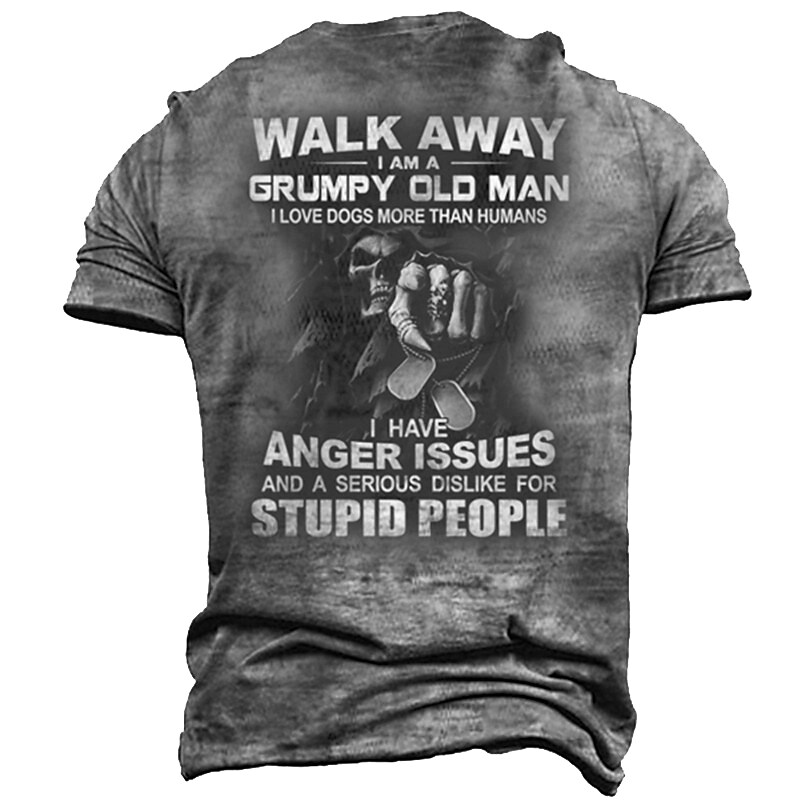 Men's Unisex T shirt Tee 3D Print Graphic Prints Skull Letter Crew Neck Street Daily Print Tops Designer Casual Vintage Big and Tall Green Blue Gray / Summer / Summer