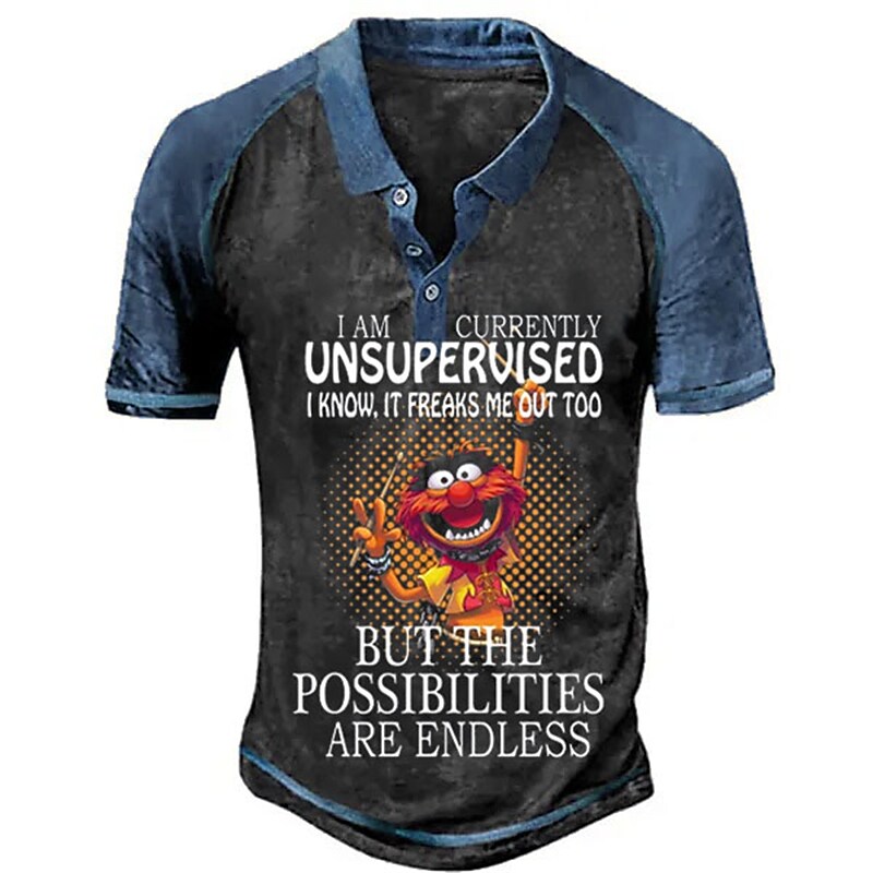 Men's I Am Currently Unsupervised I Know It Freaks Me Out Too Polo Shi