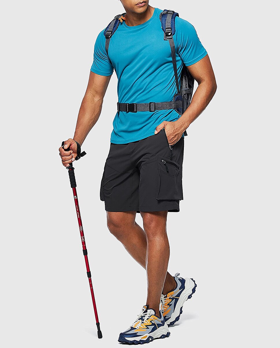 Men's Military Outdoor Ripstop Breathable Quick Dry Lightweight Hiking Shorts 