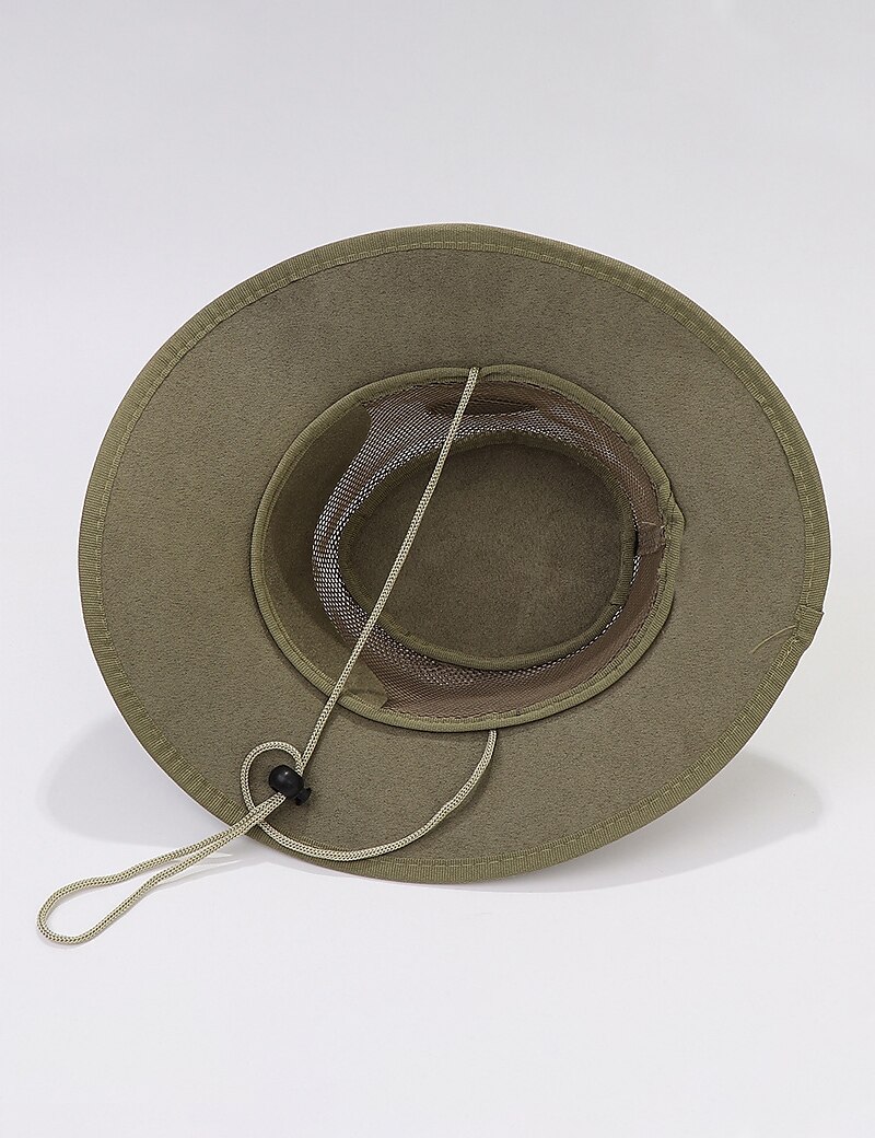 Men's Sun Hat Soaker Hat Safari Hat Gambler Hat Beach Hat Brown Green