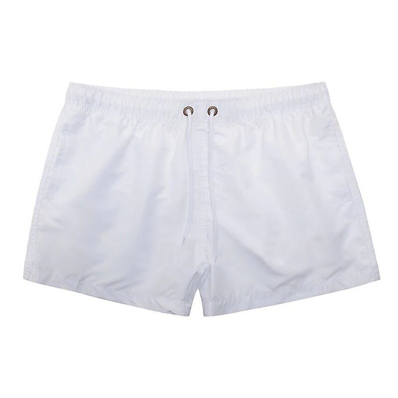 Men's Sport Runing Outdoor Pockets Drawstring Breathable Solid Color Shorts 