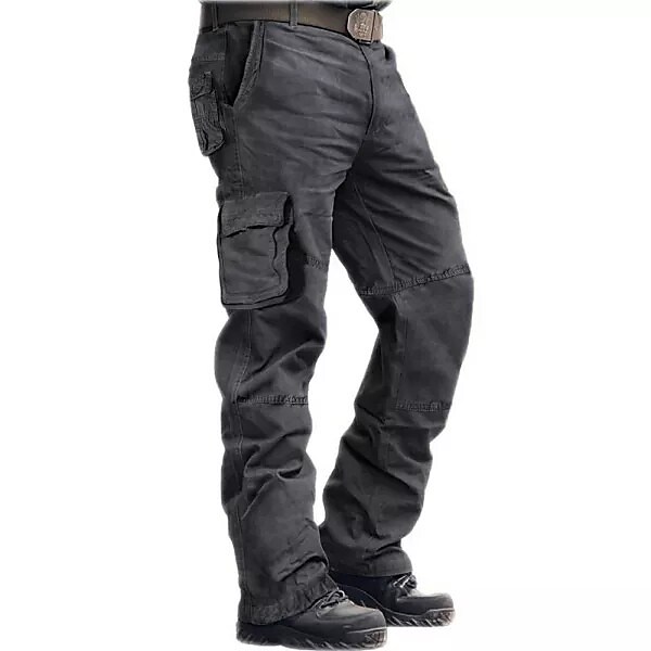 Men's Cargo Pants Trousers Work Pants Multi Pocket 6 Pocket Plain Comf