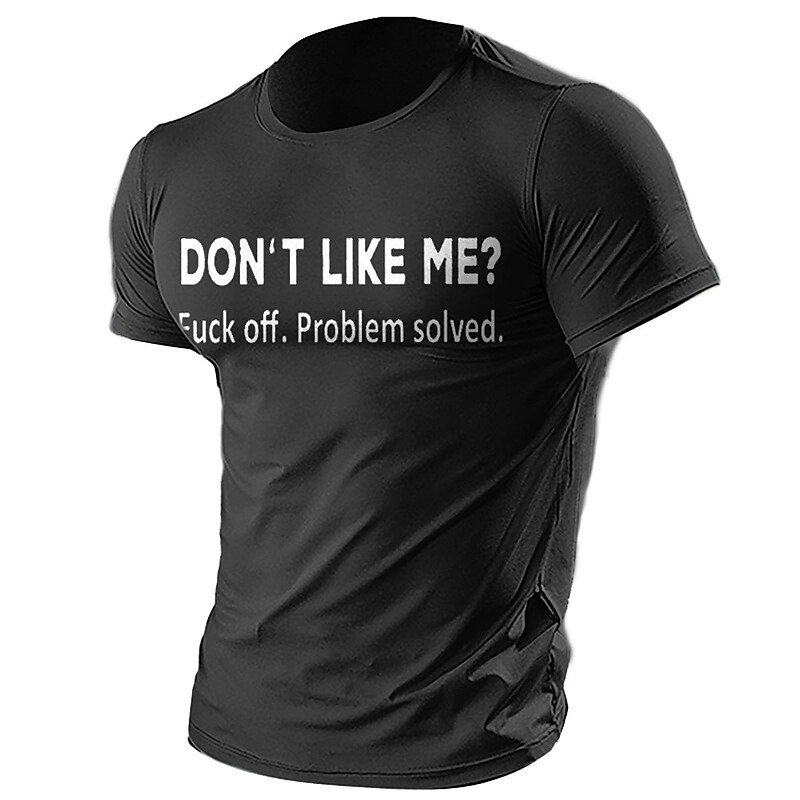 Men's T shirt Tee Graphic Tee Cool Shirt Graphic Prints Funny Letter Print Crew Neck Hot Stamping Street Vacation Short Sleeves Clothing Apparel 100% Cotton Designer Basic Modern Contemporary