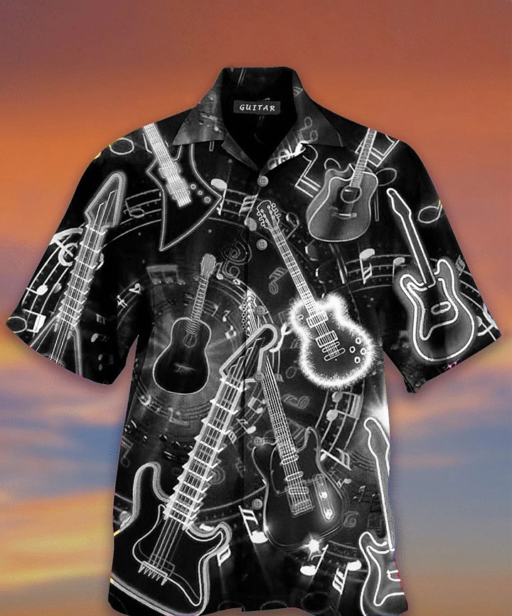 Men's Musical Instrument Short Sleeve Shirt