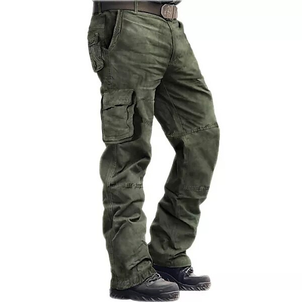 Men's Cargo Pants Trousers Work Pants Multi Pocket 6 Pocket Plain Comf