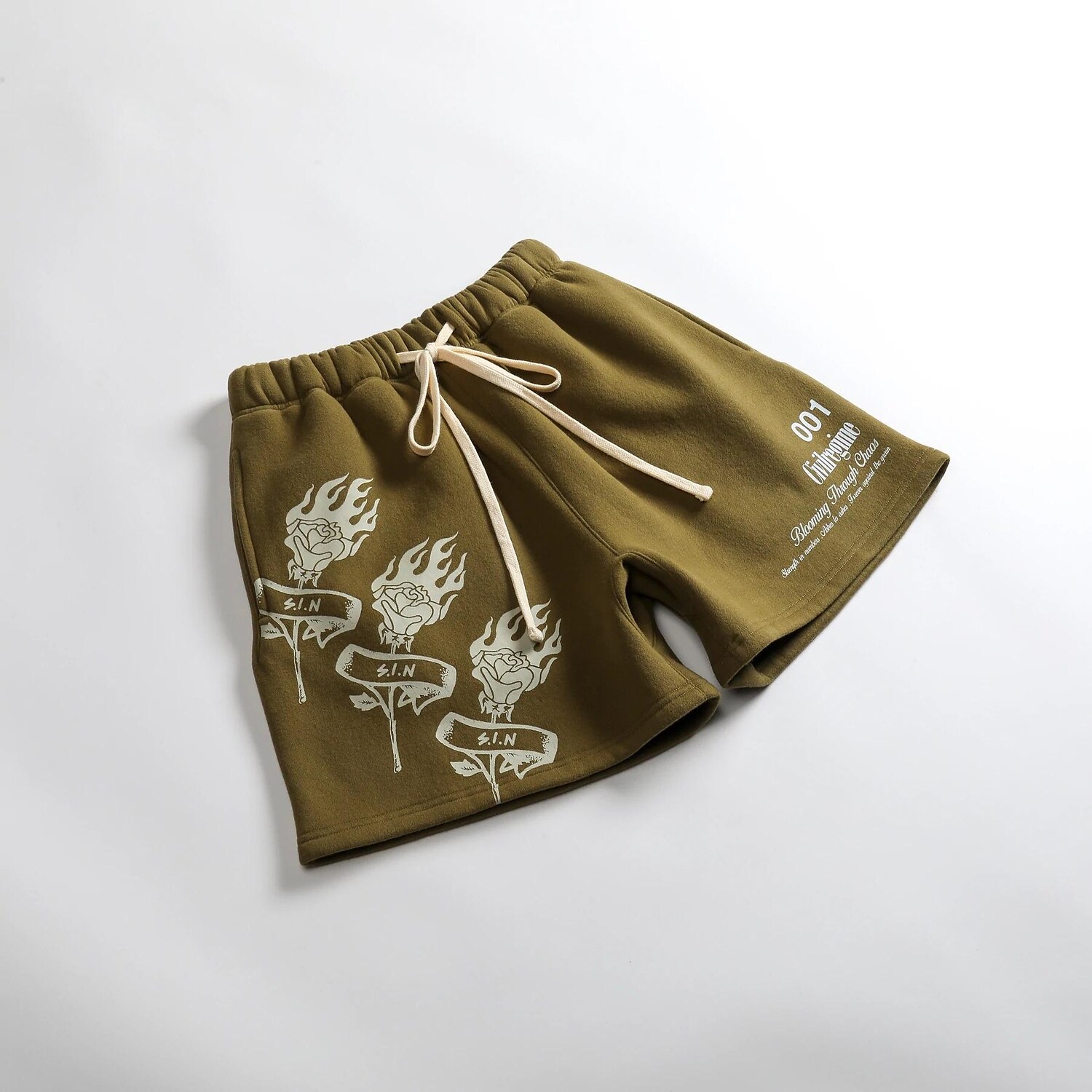 Men's Loose Trendy Brand Five-point Printed Shorts