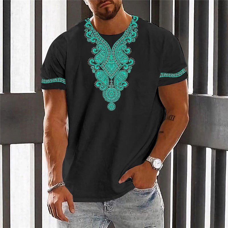 Men's Outdoor Designer Fashion Comfortable Soft Short Sleeves 3D Print T shirt