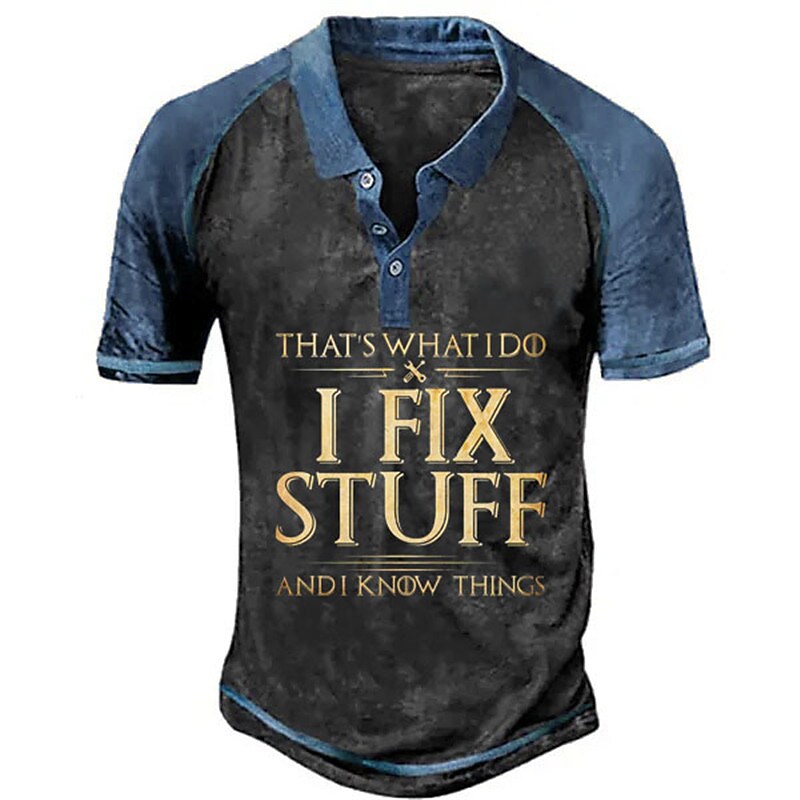 Men's I Fix Stuff and I Know Things Polo Shirt
