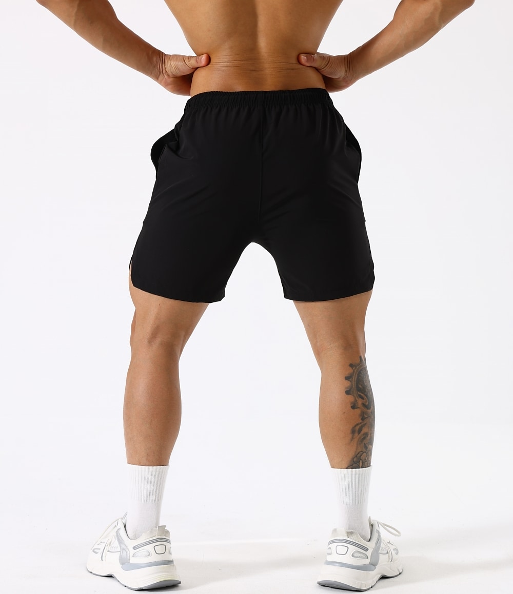 Men's Running  Gym Drawstring Side Pockets  Athletic Breathable Soft Quick Dry Shorts