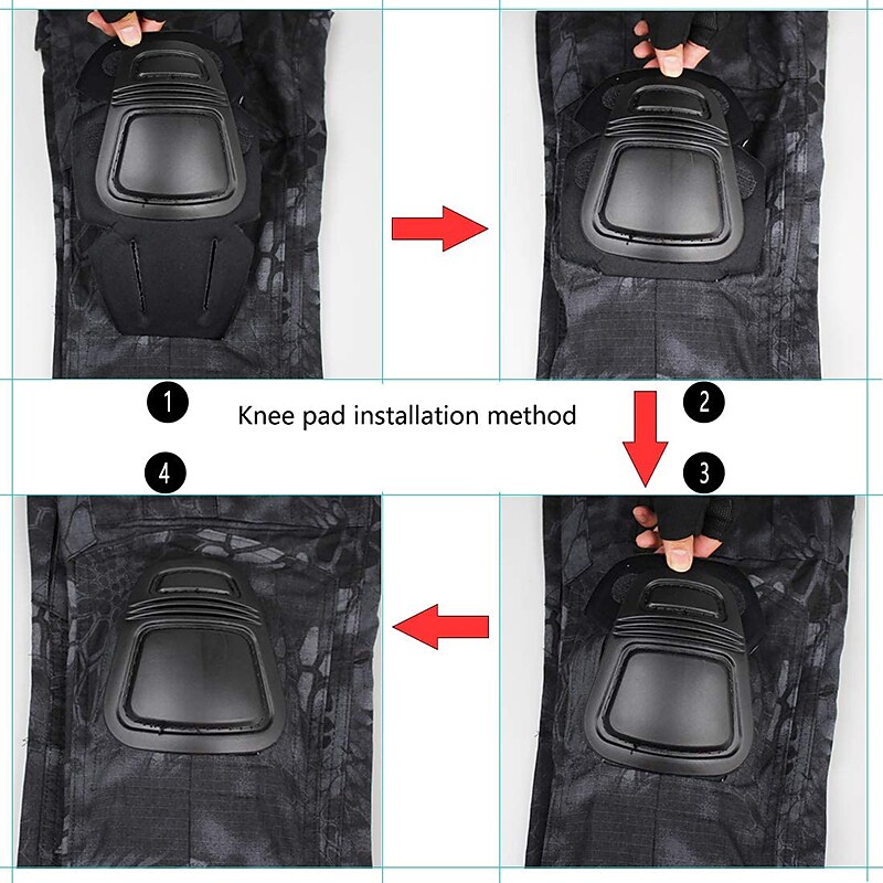 Men's Cargo Pants Work Pants Tactical Pants Military Camo Outdoor Rips