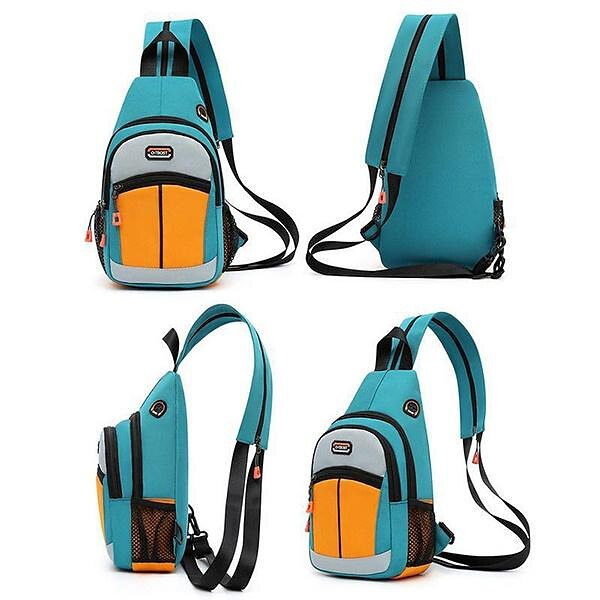 New Men's Women's Fashion Multi Function Mini Backpack Small Chest Bag Messenger Bag Female Sports Bag Travel Bagpack Crossbody Bag Girl Back Pack Waterproof Oxford Cloth Outdoor Bags