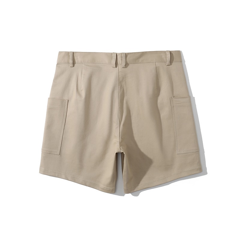 Men's Work Pocket Plain Comfort Breathable Outdoor Casual Daily Cotton Blend Twill Fashion Streetwear Shorts