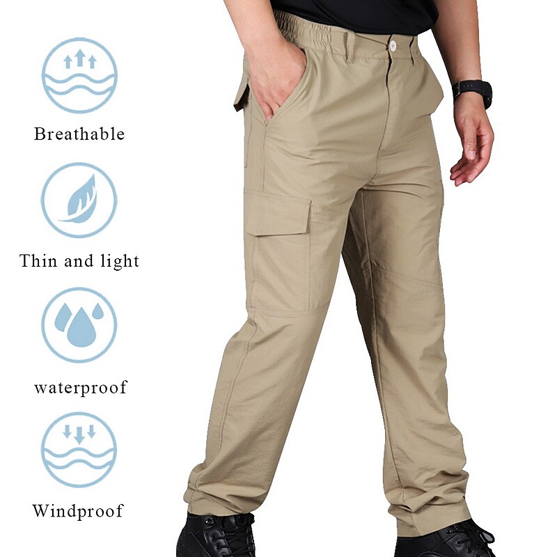 Men's Waterproof  Ripstop Quick Dry Outdoor Hiking Cargo Pants