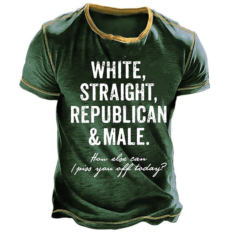 Men's T shirt Tee Graphic Letter Crew Neck Clothing Apparel 3D Print Outdoor Daily Short Sleeve Print Fashion Designer Vintage