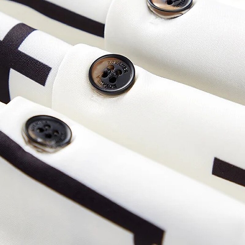 Men's Shirt Graphic Prints Geometry Cuban Collar Black White Blue Outdoor Casual Short Sleeve Print Clothing Apparel Sports Fashion Streetwear Designer