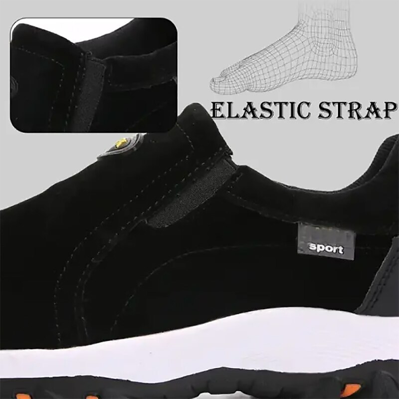 Men's Loafers & Slip-Ons Plus Size Slip-on Sneakers Classic Casual Outdoor Daily Walking Shoes Canvas Breathable Dark Grey Black Yellow Slogan Summer