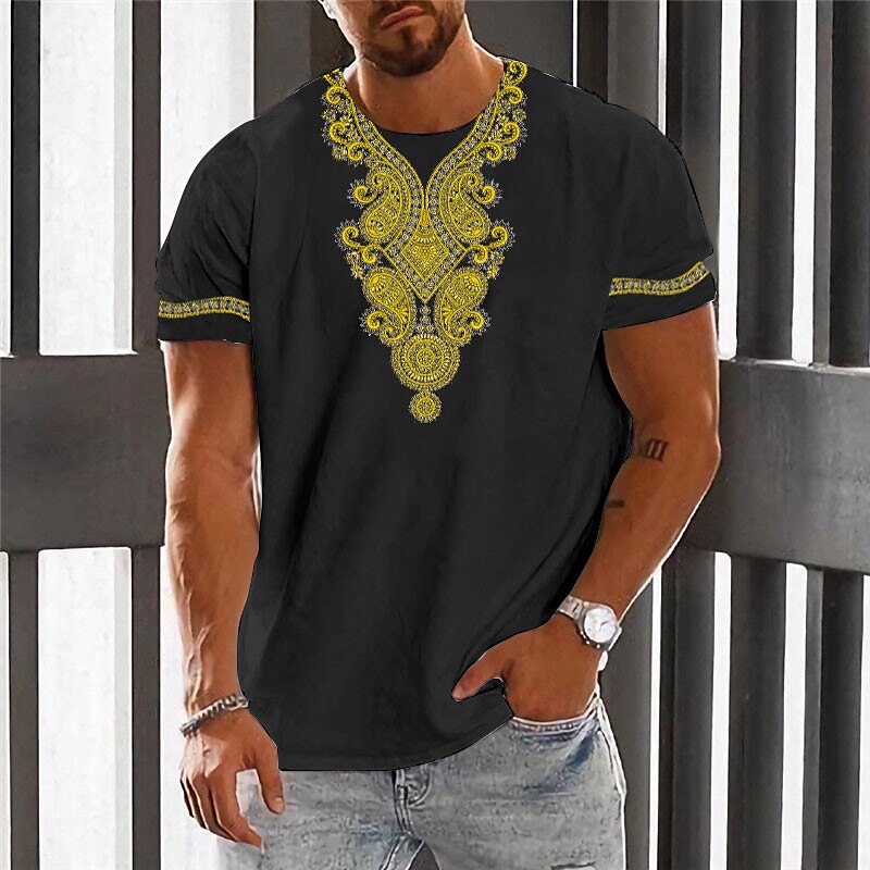 Men's Outdoor Designer Fashion Comfortable Soft Short Sleeves 3D Print T shirt
