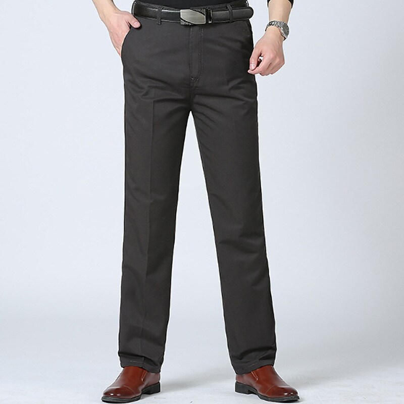 Men's Straight Leg Plain Comfort Breathable Sports Stylish High Waist 