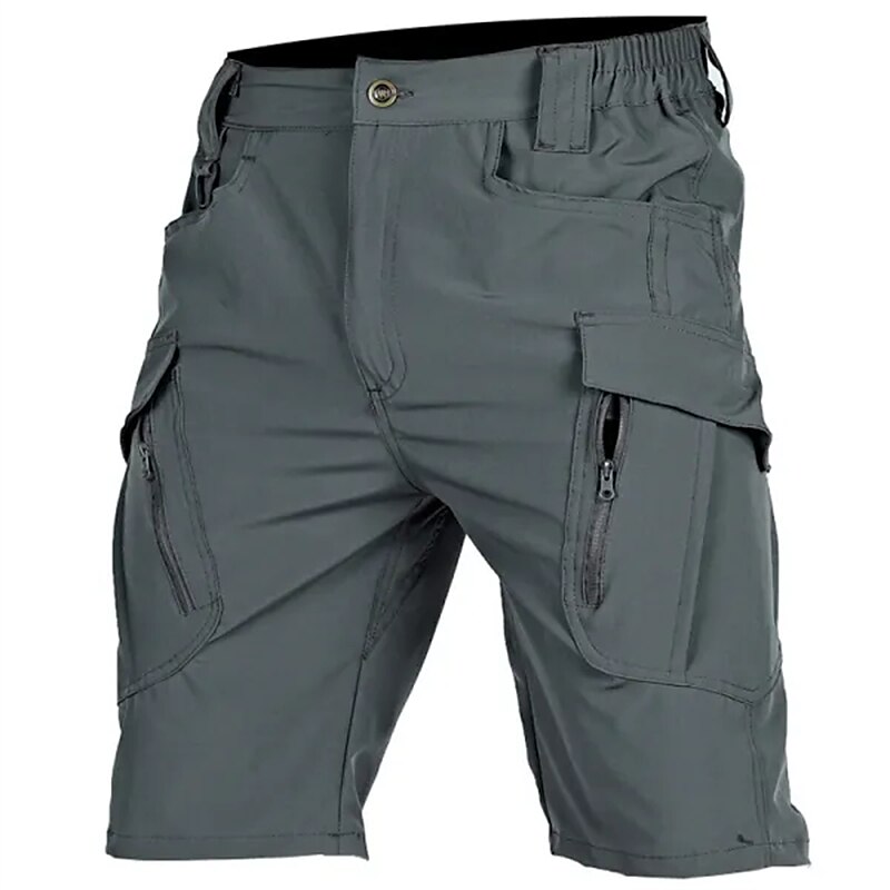 Men's Hiking Outdoor Climbing Muti-pockets Waterproof Wear Resistant Comfortable Zipper Cargo Shorts