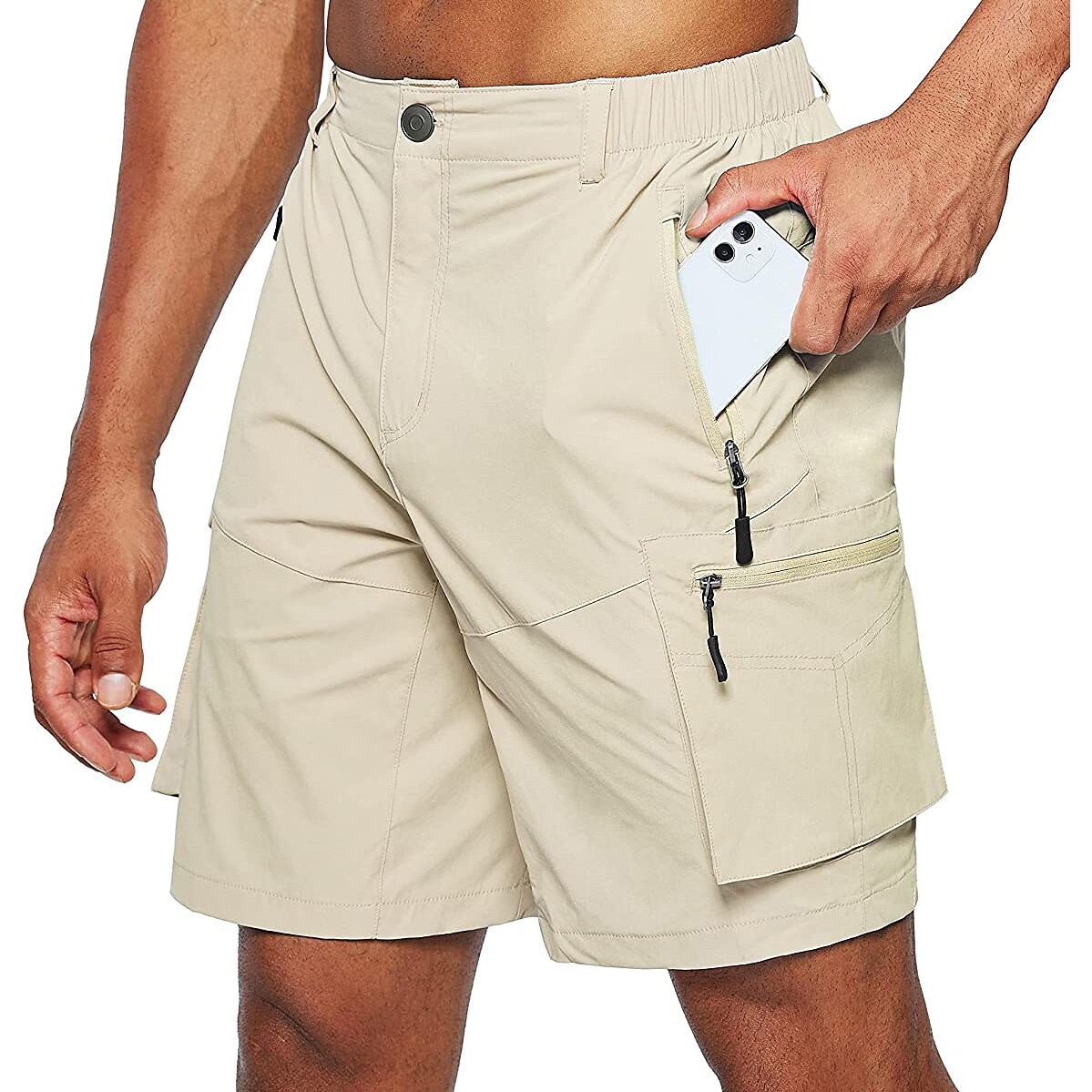 Men's Military Outdoor Ripstop Breathable Quick Dry Lightweight Hiking Shorts 