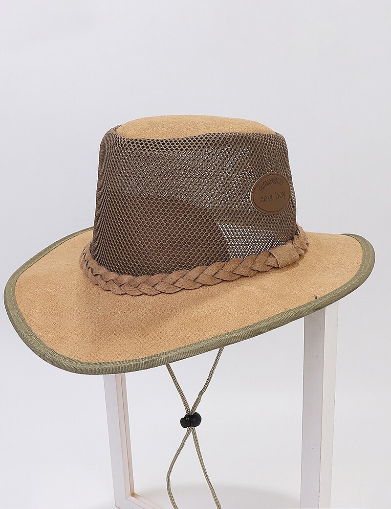 Men's Sun Hat Soaker Hat Safari Hat Gambler Hat Beach Hat Brown Green