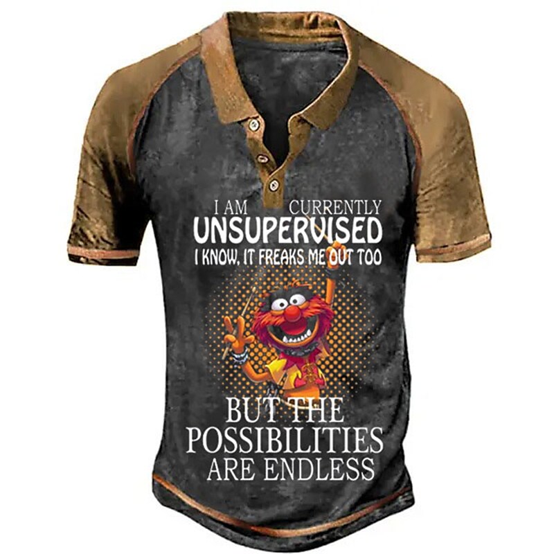 Men's I Am Currently Unsupervised I Know It Freaks Me Out Too Polo Shi