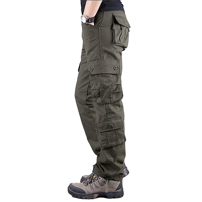 Men's Military Work Pants Hiking Cargo Pants Tactical Pants 8 Pockets 