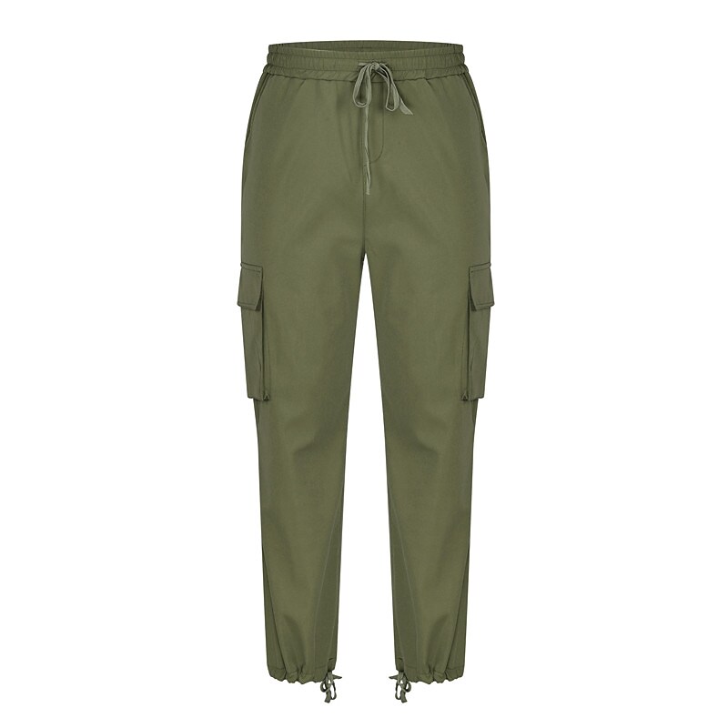 Men's Cargo Pants Fleece Pants Winter Pants Trousers Drawstring Elastic Waist Leg Drawstring Solid Color Comfort Warm Daily Holiday Going out Cotton Blend Sports Fashion Green Purple Micro-elastic