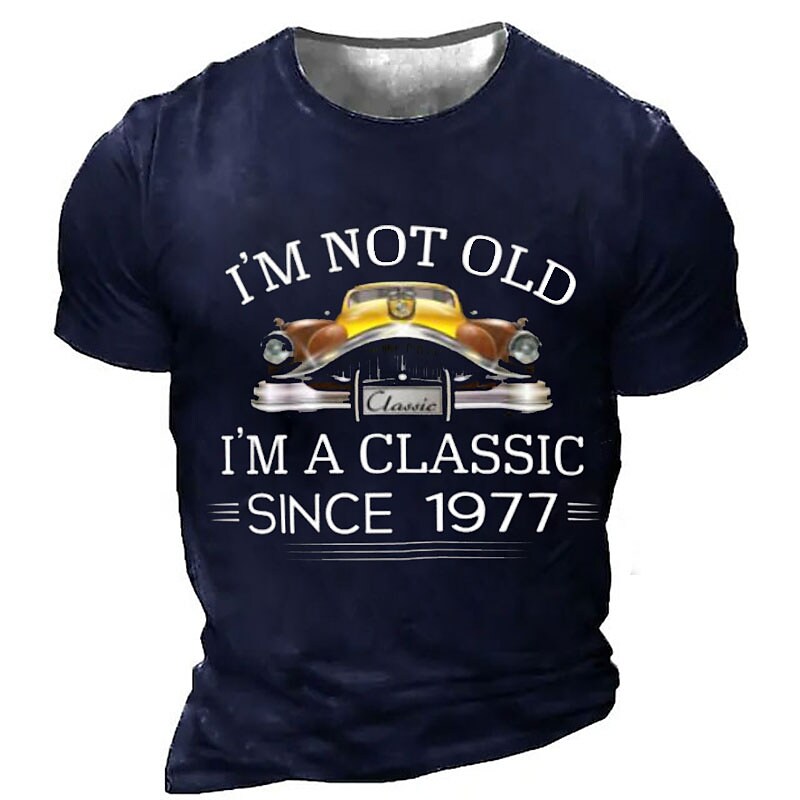 Men's T shirt Tee Tee Graphic Car Crew Neck Clothing Apparel 3D Print Outdoor Casual Short Sleeve Print Vintage Fashion Designer