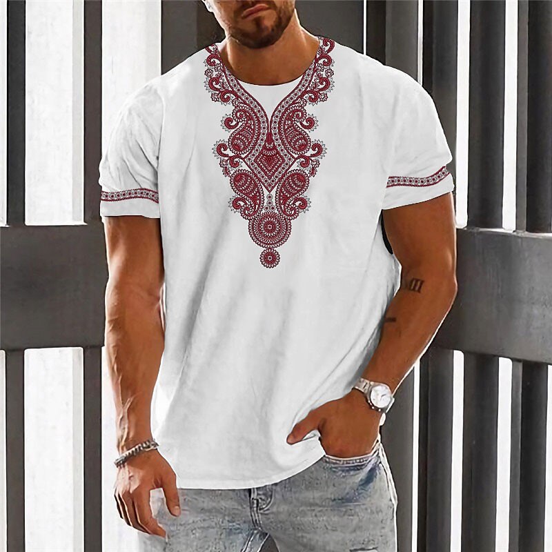 Men's Outdoor Designer Fashion Comfortable Soft Short Sleeves 3D Print T shirt