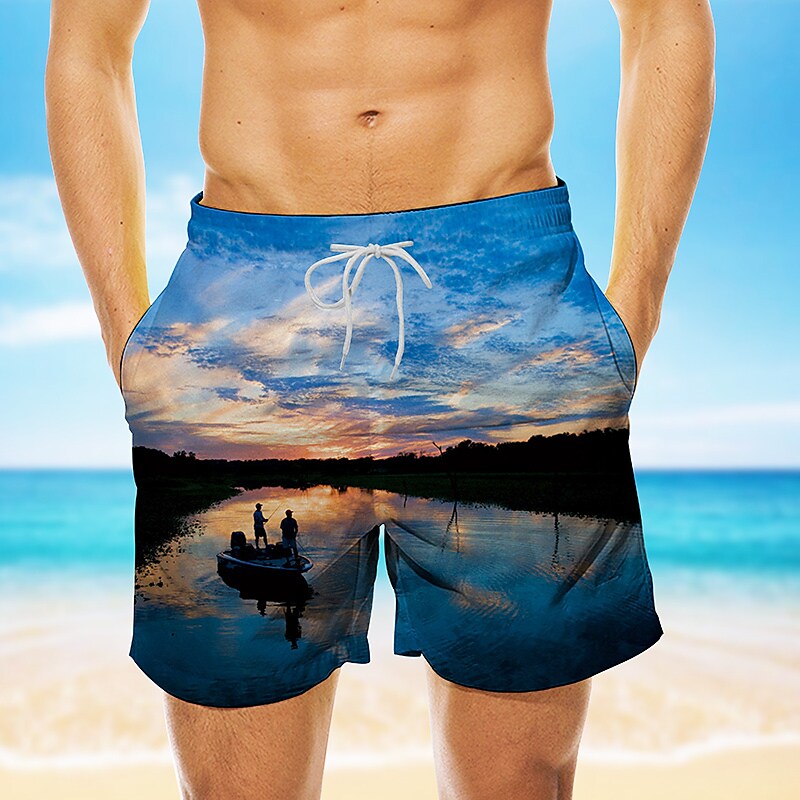Men's Board Shorts Swim Shorts Swim Trunks Summer Shorts Beach Shorts 
