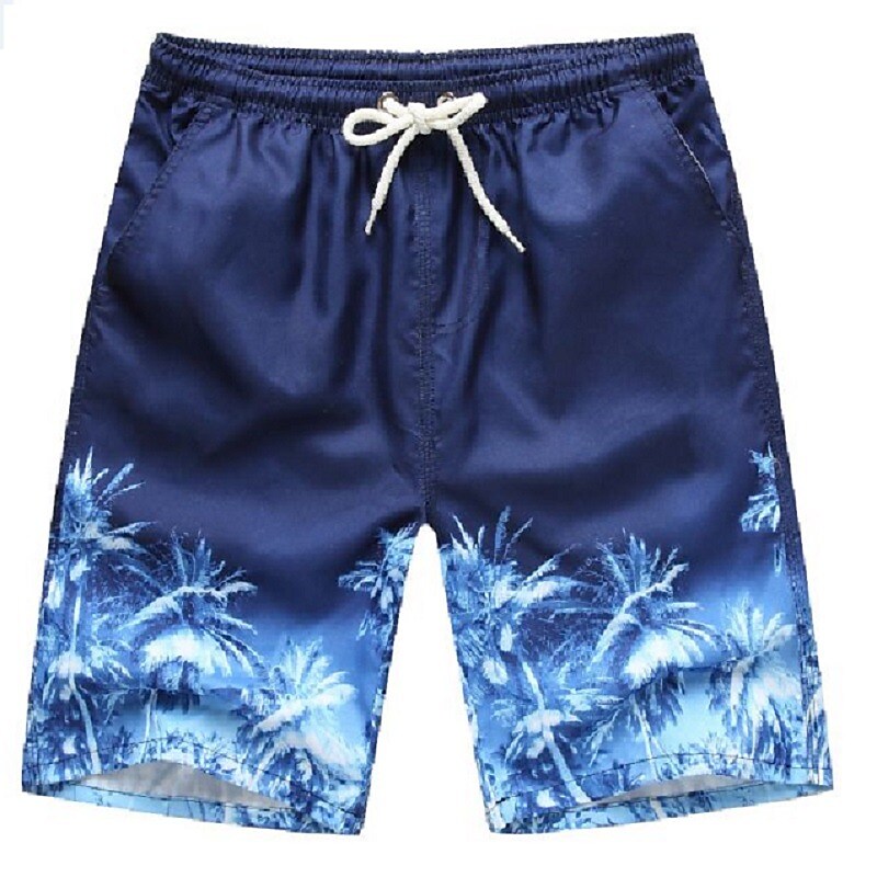 Men's Pocket Drawstring Straight Leg  Plaid Color Block Swim Shorts