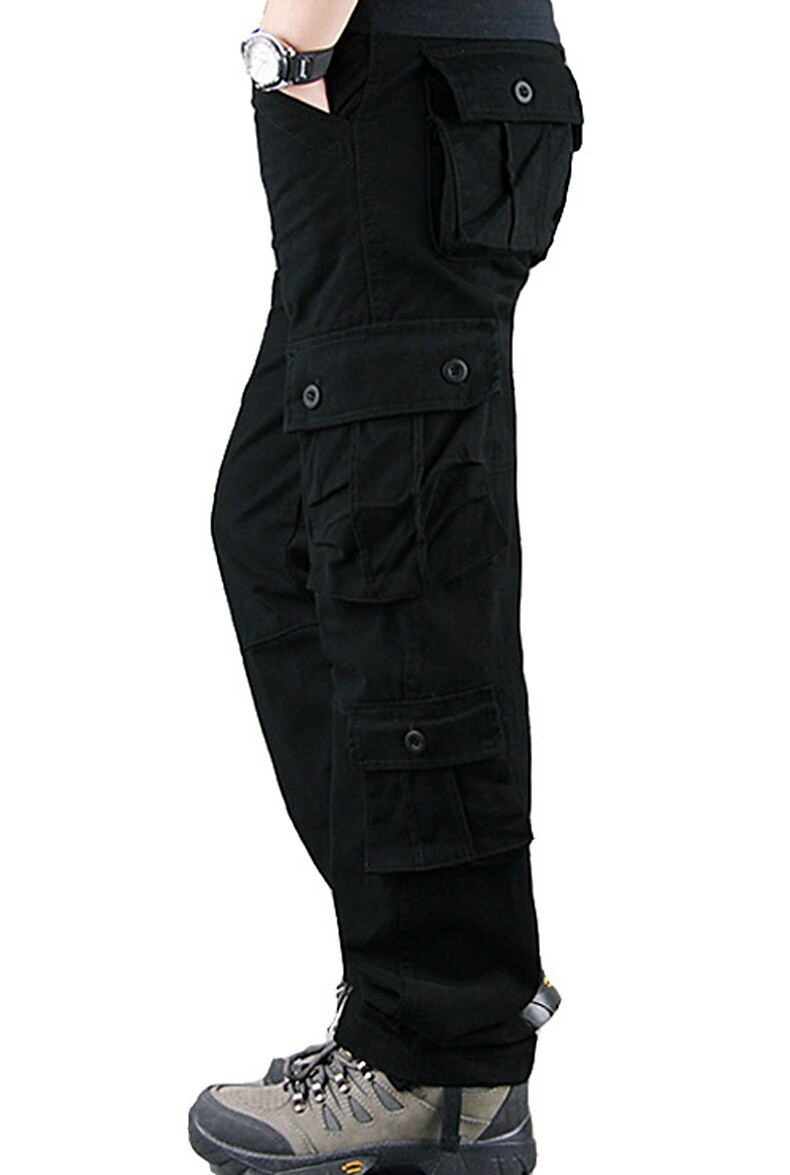 Men's Military Work Pants Hiking Cargo Pants Tactical Pants 8 Pockets 