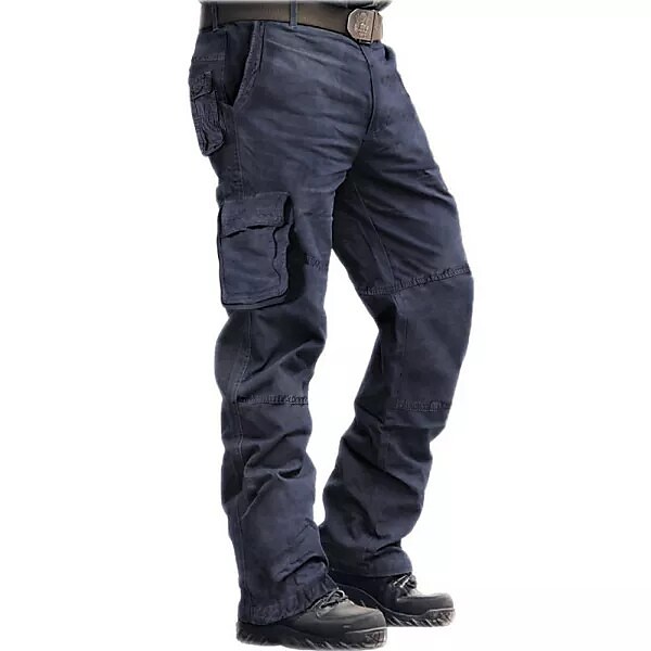 Men's Cargo Pants Trousers Work Pants Multi Pocket 6 Pocket Plain Comf