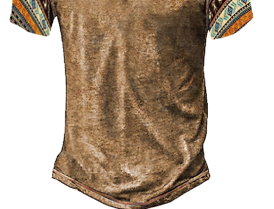 Men's T shirt Tee Graphic Prints V Neck Blue Khaki Casual Daily Sleeveless Print Clothing Apparel Cool Casual