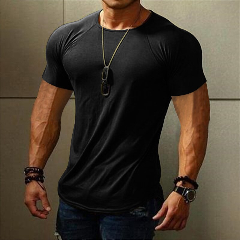 Men's Waffle Shirt Solid Colored Crew Neck Black White Army Green Blue Gray Casual Daily Sleeveless Print Clothing Apparel Cool Casual