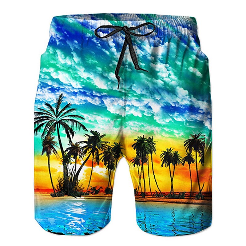 Men's Board Shorts Swim Shorts Swim Trunks Summer Shorts Beach Shorts 