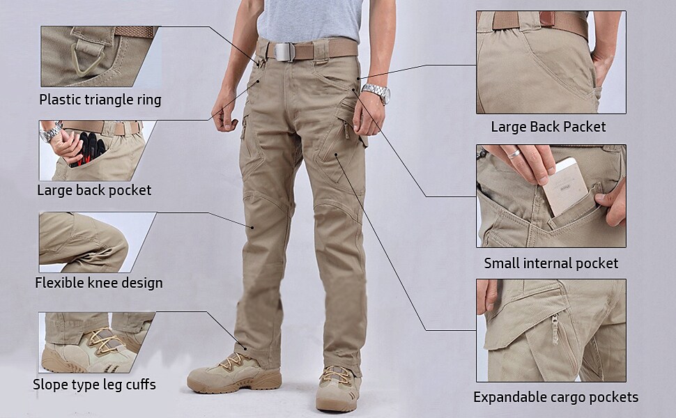 Men's Cargo Pants Hiking Pants Trousers Tactical Pants Summer Outdoor 